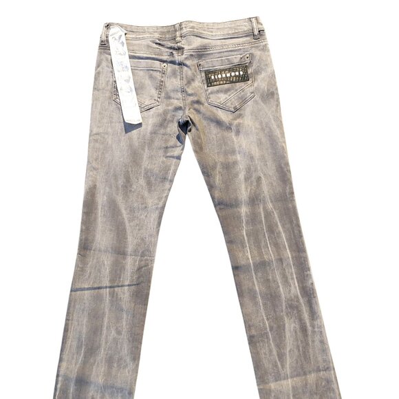 John Richmond ROCKER Straight Leg Grey Acid Wash Denim Jeans Sz 28 x 35 NWT - Picture 7 of 14